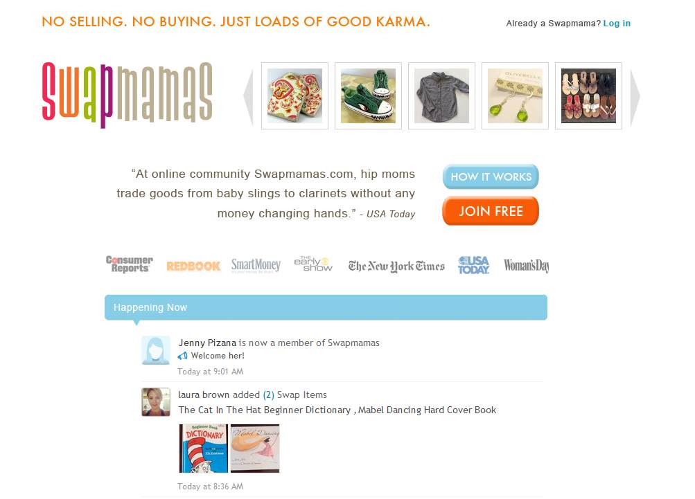 Swapmamas website